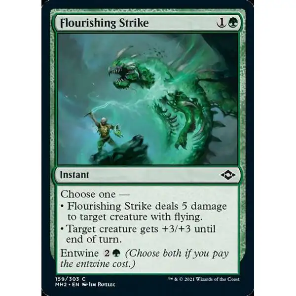 MtG Trading Card Game Modern Horizons 2 Common Flourishing Strike #159