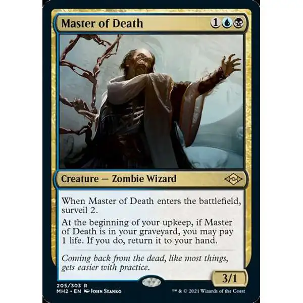 MtG Trading Card Game Modern Horizons 2 Rare Foil Master of Death #205