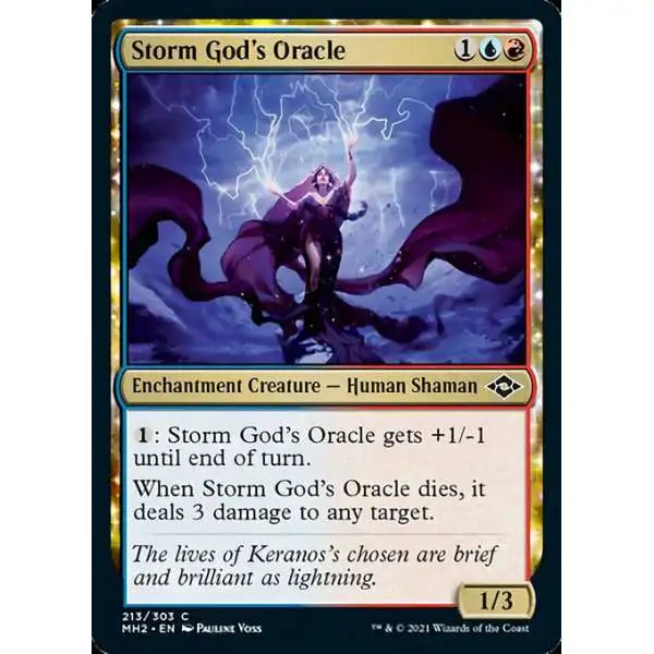 MtG Trading Card Game Modern Horizons 2 Common Storm God's Oracle #213