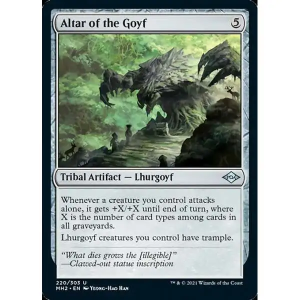 MtG Trading Card Game Modern Horizons 2 Uncommon Foil Altar of the Goyf #220