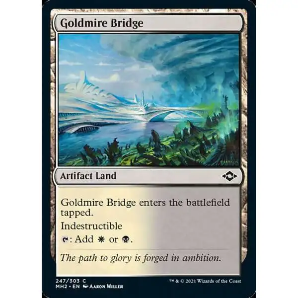 MtG Trading Card Game Modern Horizons 2 Common Goldmire Bridge #247