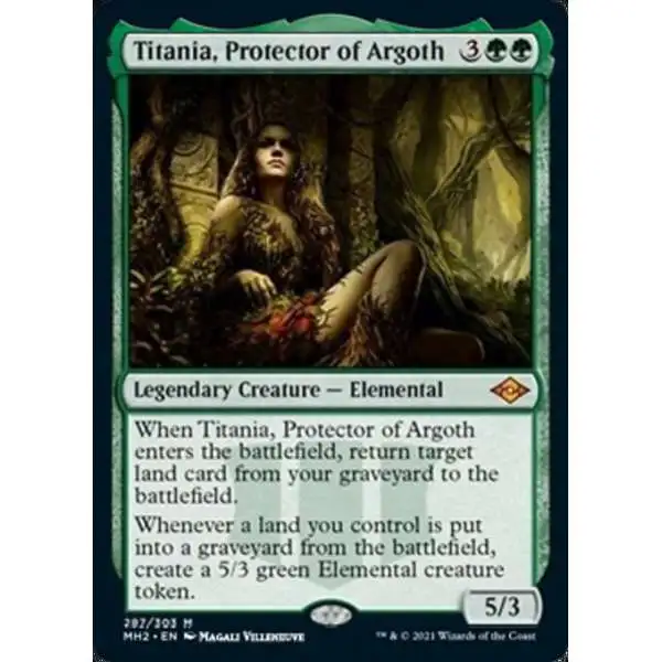 MtG Trading Card Game Modern Horizons 2 Mythic Rare Titania, Protector of Argoth #287