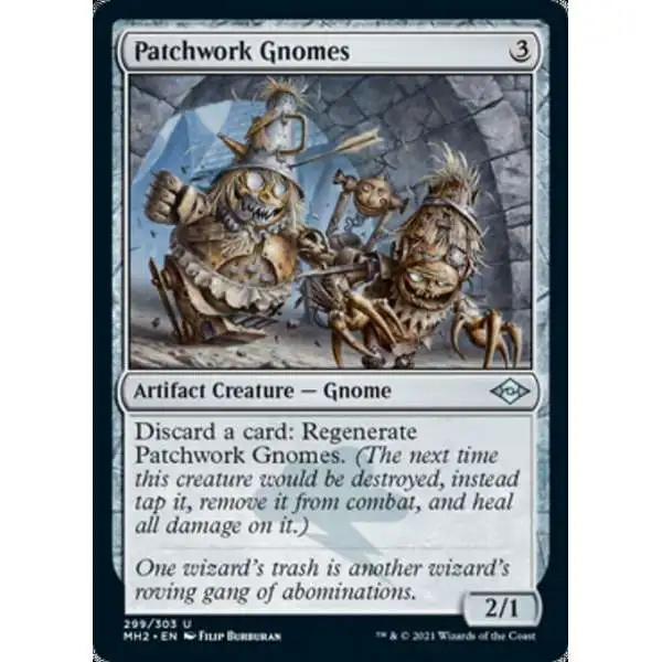 MtG Trading Card Game Modern Horizons 2 Uncommon Patchwork Gnomes #299