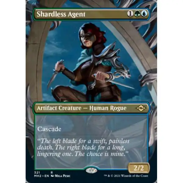MtG Trading Card Game Modern Horizons 2 Rare Shardless Agent #321 [Alternate Art Borderless]