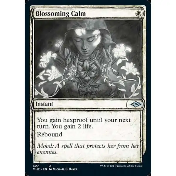 MtG Trading Card Game Modern Horizons 2 Uncommon Blossoming Calm #327 [Showcase]