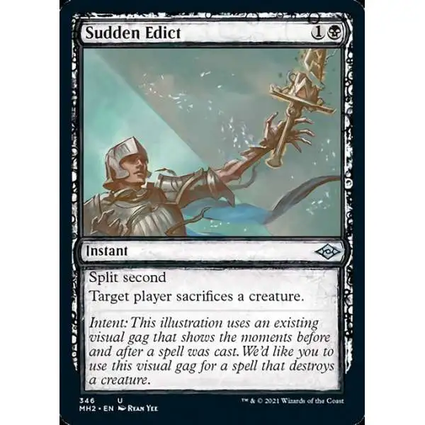 MtG Trading Card Game Modern Horizons 2 Uncommon Sudden Edict #346 [Showcase]