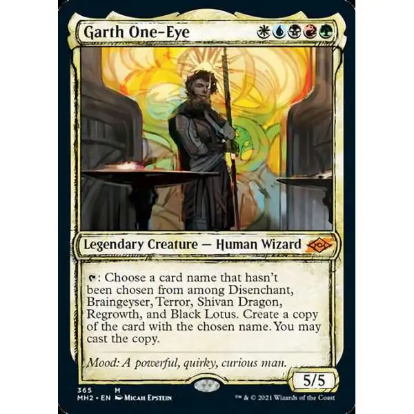 MtG Trading Card Game Modern Horizons 2 Mythic Rare Garth One-Eye #365 [Showcase]