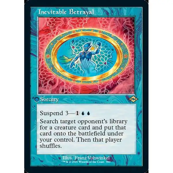 MtG Trading Card Game Modern Horizons 2 Rare Inevitable Betrayal #390 [Retro Frame Foil]