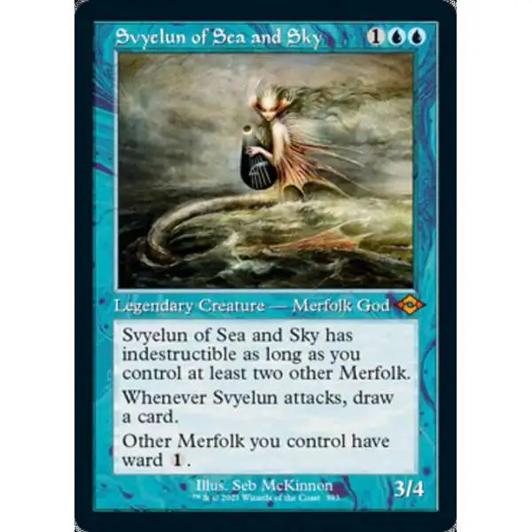 MtG Trading Card Game Modern Horizons 2 Mythic Rare Svyelun of Sea and Sky #393 [Retro Frame]