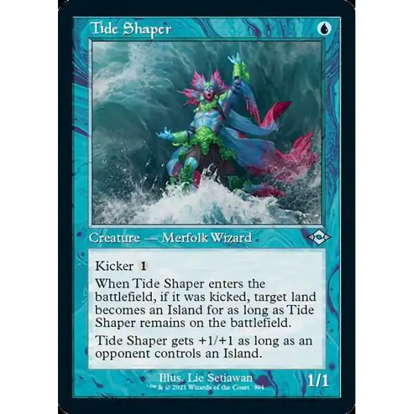 MtG Trading Card Game Modern Horizons 2 Uncommon Tide Shaper #394 [Retro Frame Foil]