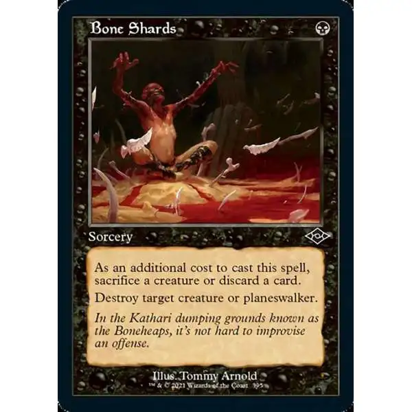MtG Trading Card Game Modern Horizons 2 Common Bone Shards #395 [Retro Frame Foil]
