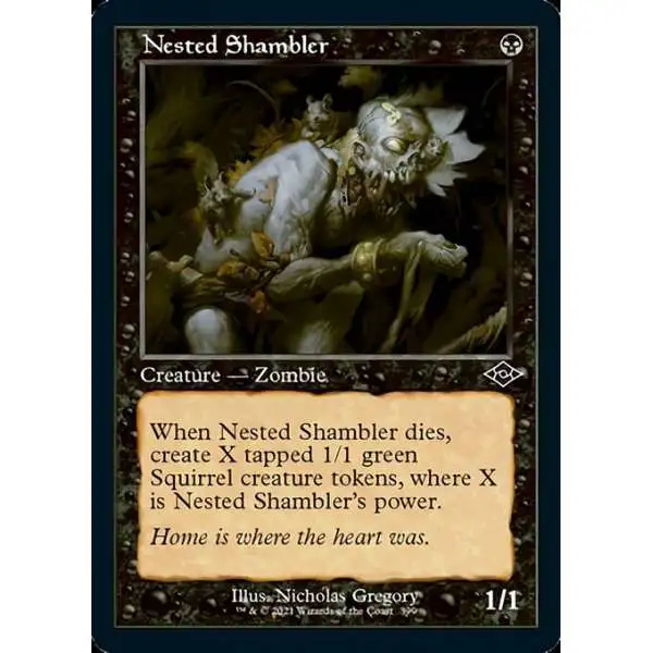 MtG Trading Card Game Modern Horizons 2 Common Nested Shambler #399 [Retro Frame]