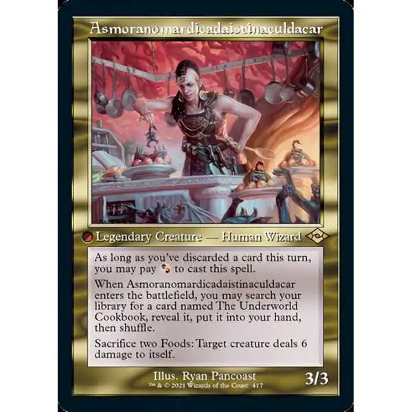 MtG Trading Card Game Modern Horizons 2 Rare Asmoranomardicadaistinaculdacar #417 [Retro Frame Foil]