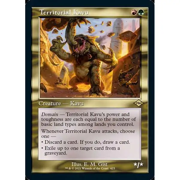 MtG Trading Card Game Modern Horizons 2 Rare Territorial Kavu #425 [Retro Frame]