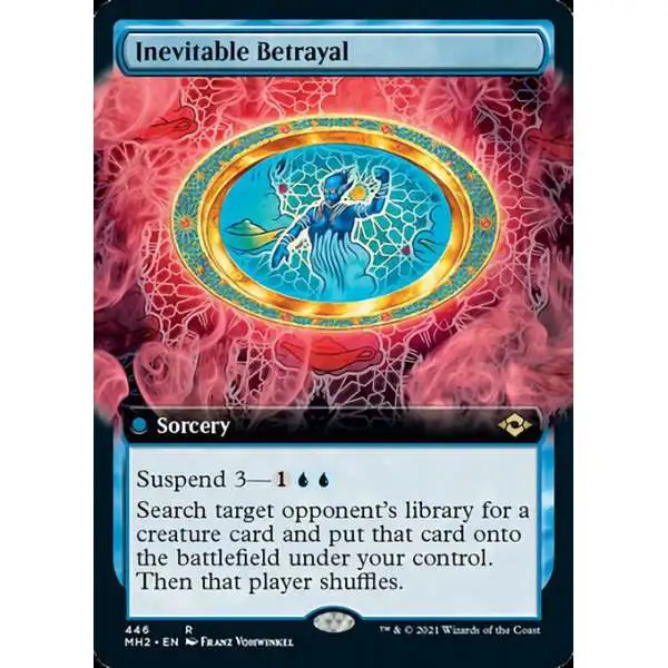 MtG Trading Card Game Modern Horizons 2 Rare Inevitable Betrayal #446 [FOIL Extended Art]