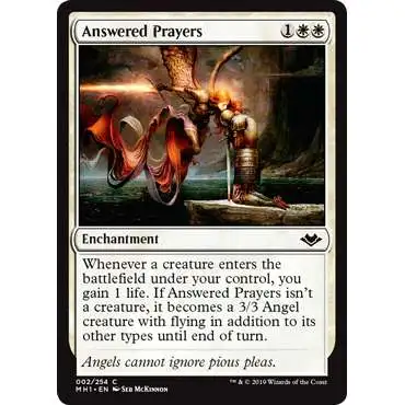 MtG Trading Card Game Modern Horizons Common Foil Answered Prayers #2