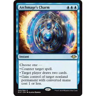 MtG Trading Card Game Modern Horizons Rare Archmage's Charm #40