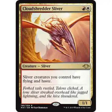 MtG Trading Card Game Modern Horizons Rare Foil Cloudshredder Sliver #195