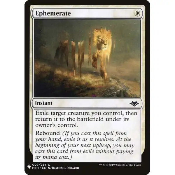MtG Trading Card Game Mystery Booster Common Ephemerate #7
