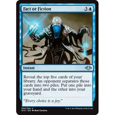 MtG Trading Card Game Modern Horizons Uncommon Foil Fact or Fiction #50
