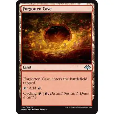 MtG Trading Card Game Modern Horizons Uncommon Forgotten Cave #239