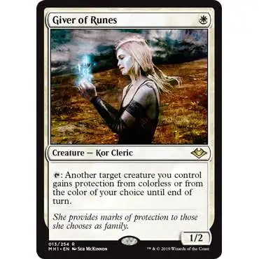 MtG Trading Card Game Modern Horizons Rare Giver of Runes #13