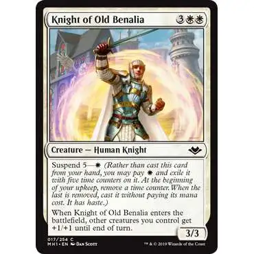 MtG Trading Card Game Modern Horizons Common Knight of Old Benalia #17