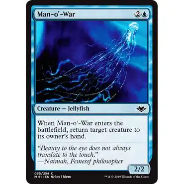 MtG Trading Card Game Modern Horizons Common Man-o'-War #55
