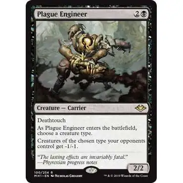 MtG Trading Card Game Modern Horizons Rare Plague Engineer #100