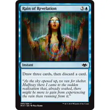 MtG Trading Card Game Modern Horizons Common Rain of Revelation #65