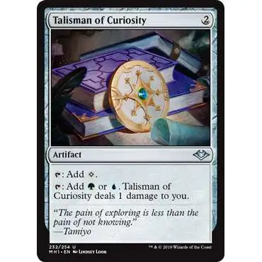 MtG Trading Card Game Modern Horizons Uncommon Foil Talisman of Curiosity #232
