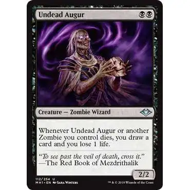MtG Trading Card Game Modern Horizons Uncommon Undead Augur #112