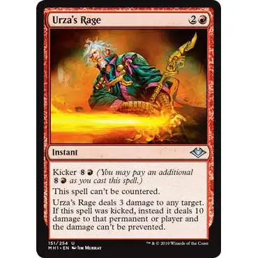 MtG Trading Card Game Modern Horizons Uncommon Urza's Rage #151