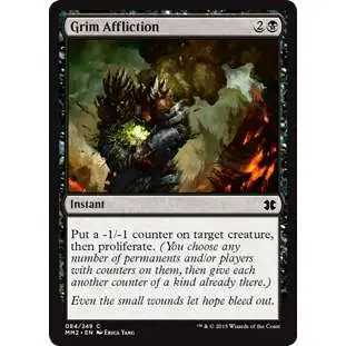 MtG Modern Masters 2015 Common FOIL Grim Affliction #84