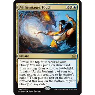 MtG Modern Masters 2017 Edition Rare Foil Aethermage's Touch #148