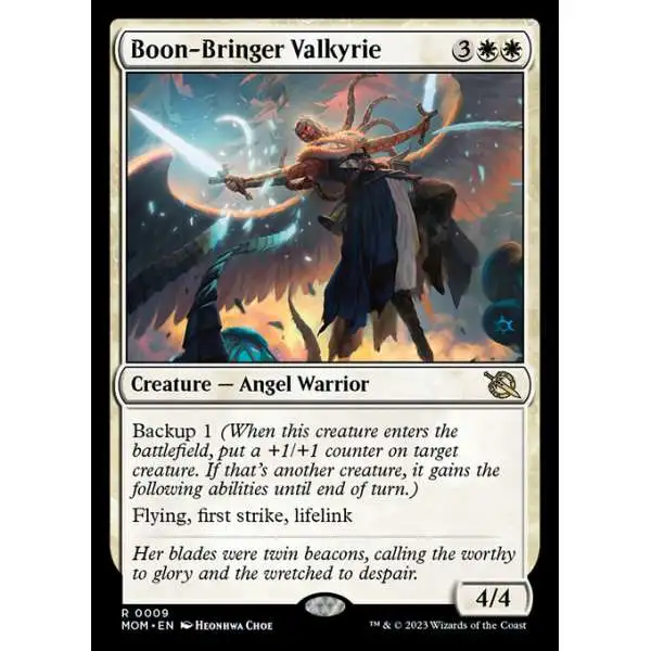 MtG March of the Machine Rare Boon-Bringer Valkyrie #9