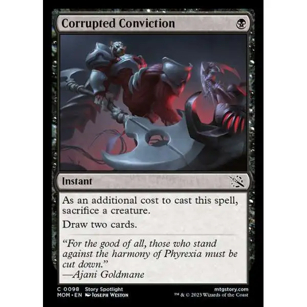 mtg corrupted cards Magic The Gathering - Outlaws of Thunder Junction March of the Machine (MOM) #98 Illustrated by Joseph Weston Magic Magic The Gathering March of