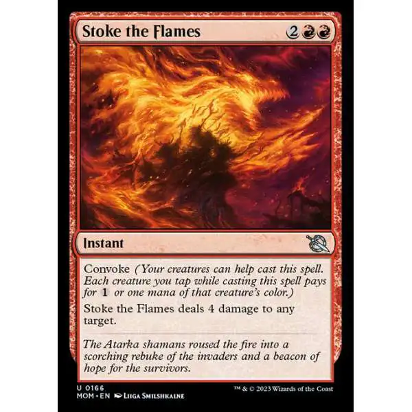 MtG March of the Machine Uncommon Stoke the Flames #166