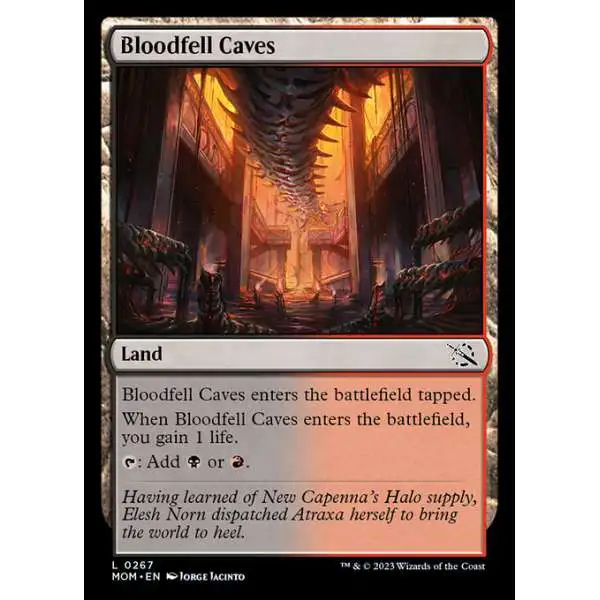 MtG March of the Machine Common Bloodfell Caves #267