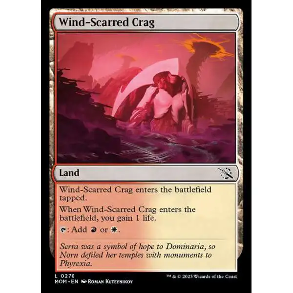 MtG March of the Machine Common Wind-Scarred Crag #276