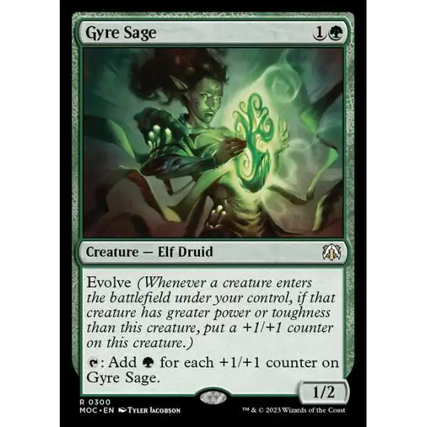 MtG March of the Machine Commander Rare Gyre Sage #300
