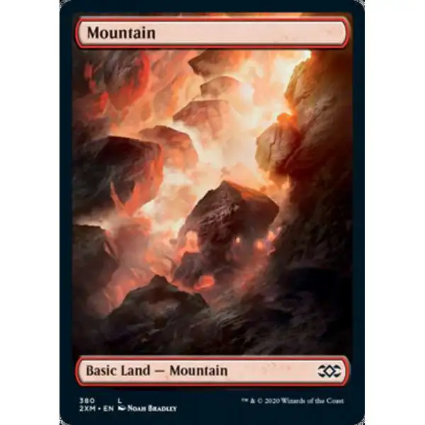 MtG Double Masters Land Mountain #380 [Full-Art, Noah Bradley]