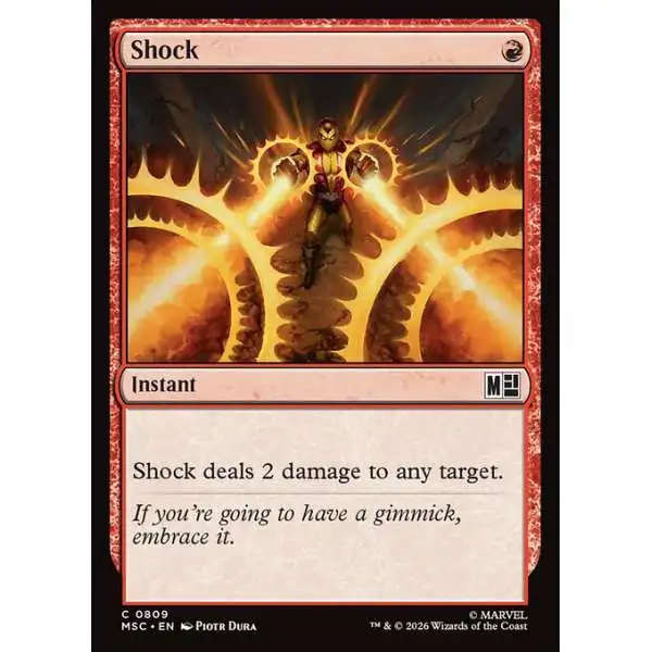 shock mtg card Magic: the Gathering - (232/383) Lightning tethers souls to the world Shock | Promotional | Card