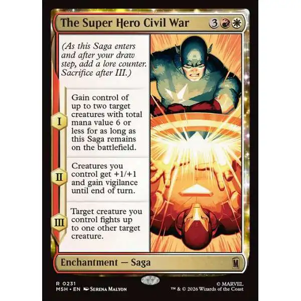 MtG Marvel Super Heroes Rare The Super Hero Civil War #231