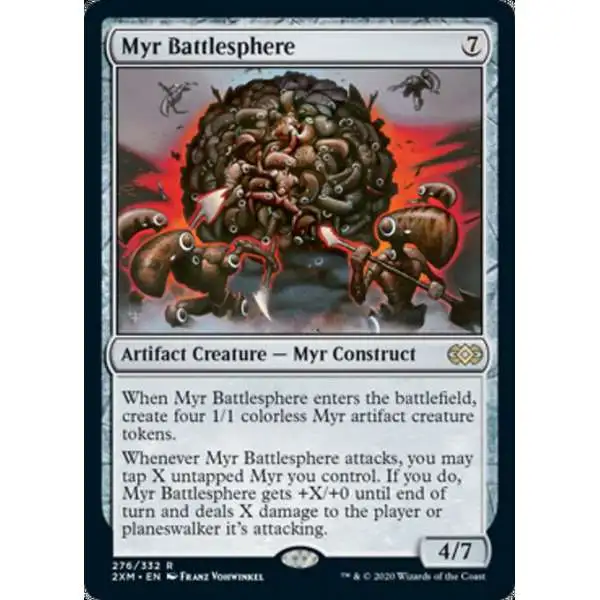 MtG Double Masters Rare Myr Battlesphere #276