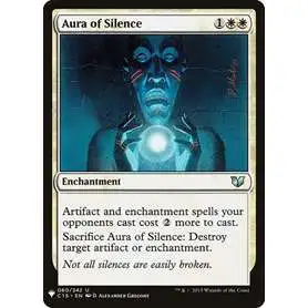 MtG Trading Card Game Mystery Booster / The List Uncommon Aura of Silence #60