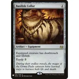 MtG Trading Card Game Mystery Booster / The List Rare Basilisk Collar #216