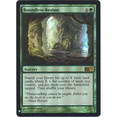 MtG Trading Card Game Mystery Booster / The List Rare FOIL Boundless Realms #162