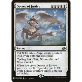 MtG Trading Card Game Mystery Booster / The List Rare Decree of Justice #7