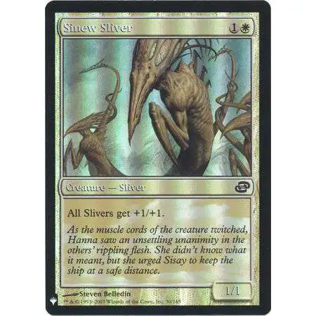 MtG Trading Card Game Mystery Booster / The List Common Foil Sinew Sliver #30